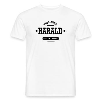 harald - Männer T-Shirt - Weiß - Vorne - AI Model Male 178 dark (178cm)