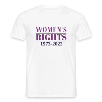 Women’s Rights 1973 - 2022 - Men's T-Shirt - white - Front - AI Model Male 178 dark (178cm)