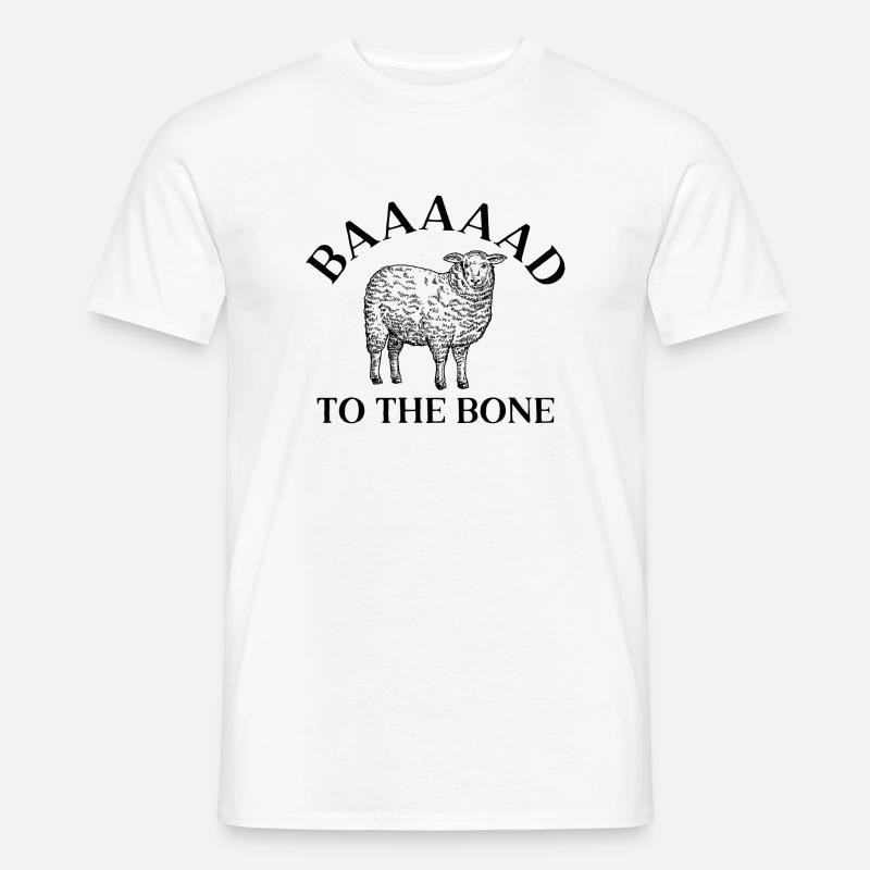 Baaaaad bis auf die Knochen - Männer T-Shirt - Weiß
