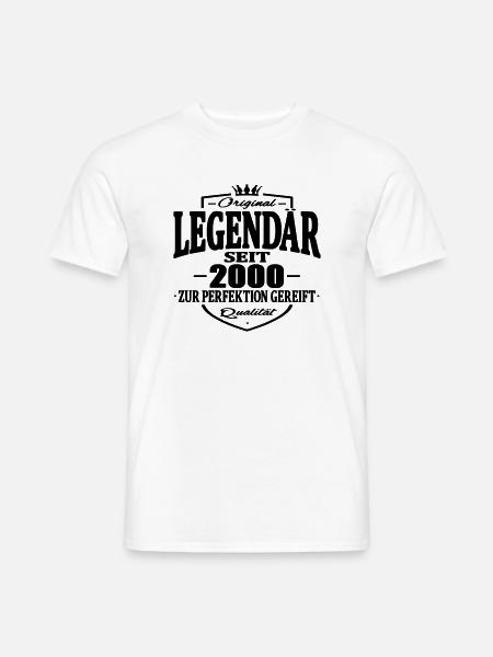 legendär seit 2000 - Männer T-Shirt - Weiß