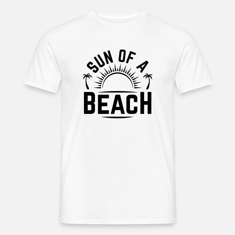 Sonne eines Strandes - Männer T-Shirt - Weiß