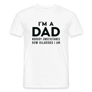 Je suis un papa Personne ne comprend à quel point je suis hilarant - T-shirt homme - blanc - Devant - AI Model Male 178 dark (178cm)
