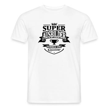 ausbilder nummer eins - Männer T-Shirt - Weiß - Vorne - AI Model Male 178 dark (178cm)
