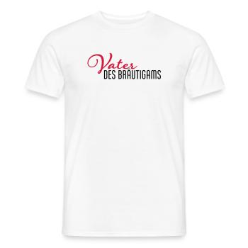 Père du marié - T-shirt homme - blanc - Devant - AI Model Male 178 dark (178cm)
