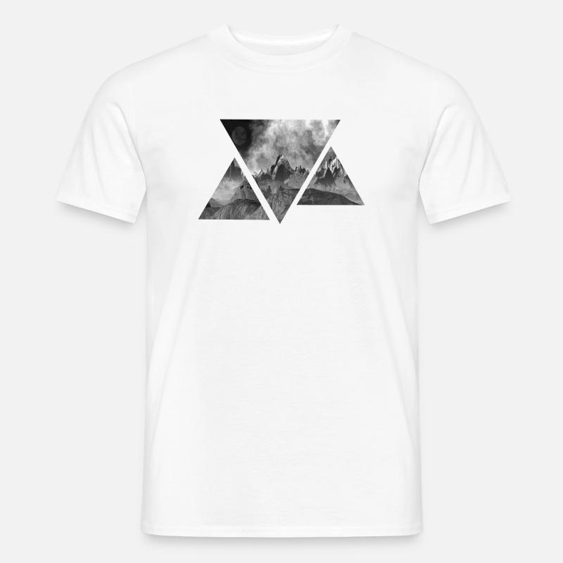 Triangle | Mountains | Landscape | gift idea - Men’s T-shirt - white