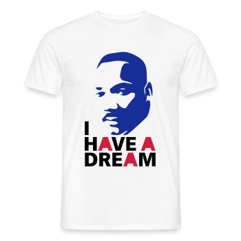 MARTIN LUTHER KING - T-shirt homme - blanc - Devant - AI Model Male 178 dark (178cm)