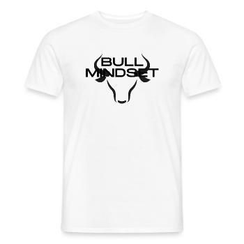 Bull Mindset - Männer T-Shirt - Weiß - Vorne - AI Model Male 178 dark (178cm)
