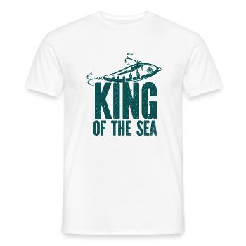 Pêcheur Pêche Hameçon Canne à pêche Sport Pêcheur - T-shirt homme - blanc - Devant - AI Model Male 178 dark (178cm)