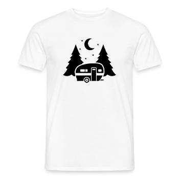 Caravanes - T-shirt homme - blanc - Devant - AI Model Male 178 dark (178cm)