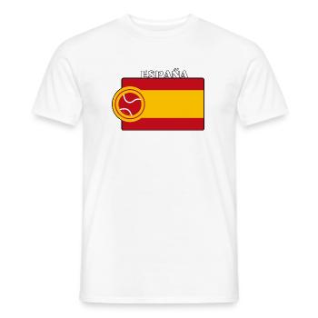 MONDE DE TENNIS - Espagne - T-shirt homme - blanc - Devant - AI Model Male 178 dark (178cm)