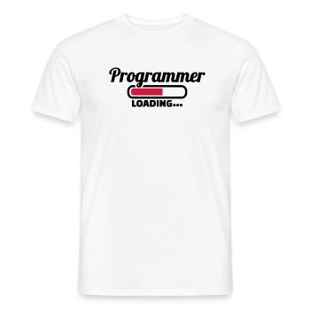 Programmer - Men's T-Shirt - white - Front - AI Model Male 178 dark (178cm)