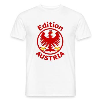 Supporters d’Autriche - T-shirt homme - blanc - Devant - AI Model Male 178 dark (178cm)