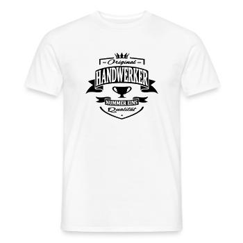 handwerker - Männer T-Shirt - Weiß - Vorne - AI Model Male 178 dark (178cm)