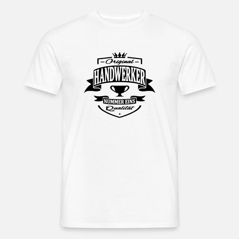 handwerker - Männer T-Shirt - Weiß