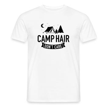 camping - T-shirt homme - blanc - Devant - AI Model Male 178 dark (178cm)