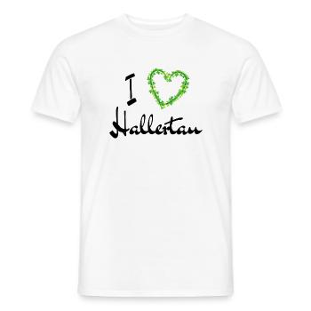 I love Hallertau - Männer T-Shirt - Weiß - Vorne - AI Model Male 178 dark (178cm)