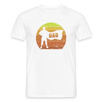 Super Dad - Men's T-Shirt - white - Front - AI Model Male 178 dark (178cm)