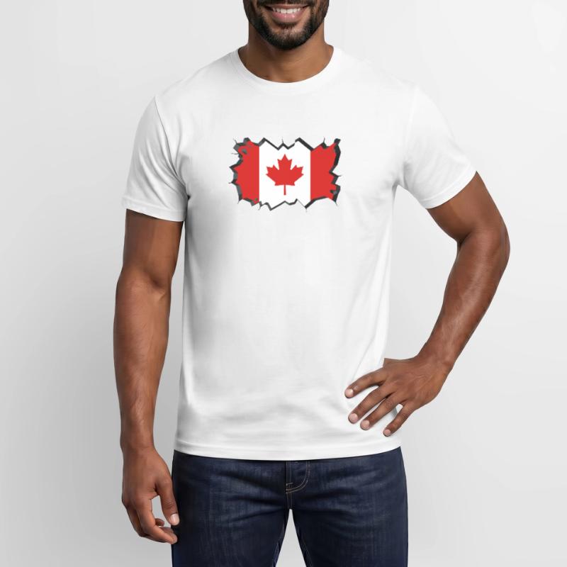 Canada Flag Maple Maple Leaf Maple Leaf Canada Men’s T-shirt