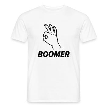 blockiertTitle - Männer T-Shirt - Weiß - Vorne - AI Model Male 178 dark (178cm)