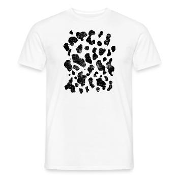 Kuhflecken - Men's T-Shirt - white - Front - AI Model Male 178 dark (178cm)