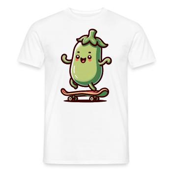 Custom Apparel Accessoires Shop - Männer T-Shirt - Weiß - Vorne - AI Model Male 178 dark (178cm)