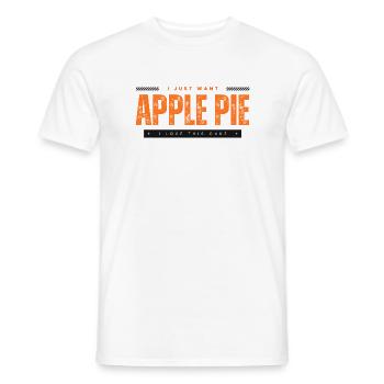 Je veux une tarte aux pommes - T-shirt homme - blanc - Devant - AI Model Male 178 dark (178cm)