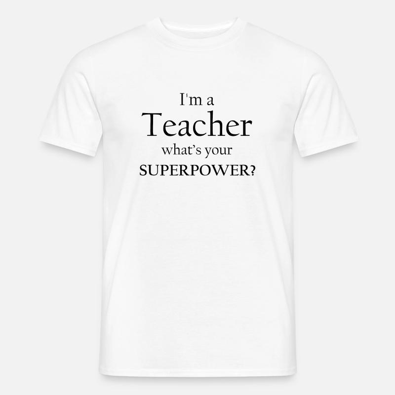 Lehrer - Männer T-Shirt - Weiß