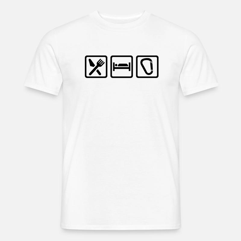 Klettern - Männer T-Shirt - Weiß