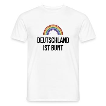 L’Allemagne est colorée aux couleurs de l’arc-en-ciel - T-shirt homme - blanc - Devant - AI Model Male 178 dark (178cm)