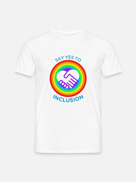 SAY YES TO INCLUSION - T-shirt homme - blanc