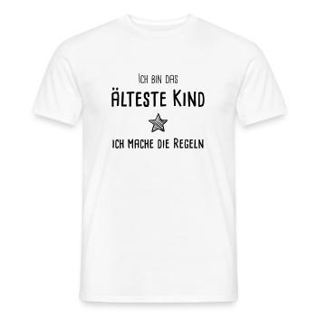 Ich bin das älteste Kind - ich mache die Regeln - Männer T-Shirt - Weiß - Vorne - AI Model Male 178 dark (178cm)