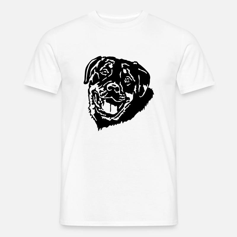 (213) Rottweiler - Männer T-Shirt - Weiß