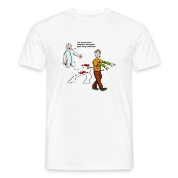 Spurensicherung - Kripo Polizei Kriminaltechnik - Männer T-Shirt - Weiß - Vorne - AI Model Male 178 dark (178cm)