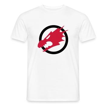 Fire Dragons - Men's T-Shirt - white - Front - AI Model Male 178 dark (178cm)