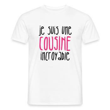 Onkel / Tante / Vetter / Cousin / Kusine - Männer T-Shirt - Weiß - Vorne - AI Model Male 178 dark (178cm)