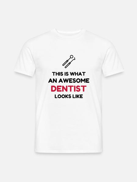 Zahnarzt / Zahnärztin / Zahn / Zahnmedizin - Männer T-Shirt - Weiß