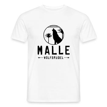 malle wolfsrudel - Männer T-Shirt - Weiß - Vorne - AI Model Male 178 dark (178cm)