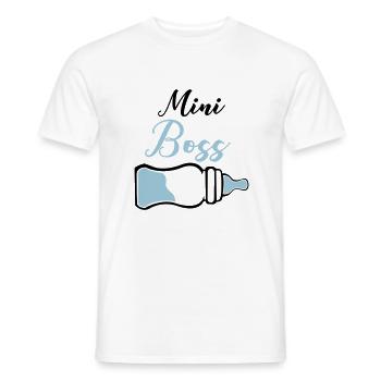 patron de biberon - T-shirt homme - blanc - Devant - AI Model Male 178 dark (178cm)