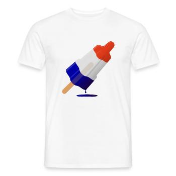 Championnat d’Europe / Rocket - T-shirt homme - blanc - Devant - AI Model Male 178 dark (178cm)