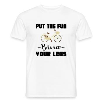 Marathon Triathlon Running Jogging Biking Cycling - Men's T-Shirt - white - Front - AI Model Male 178 dark (178cm)