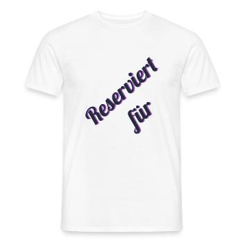 Reserviert für - Männer T-Shirt - Weiß - Vorne - AI Model Male 178 dark (178cm)
