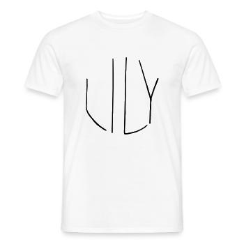 Lily - Men's T-Shirt - white - Front - AI Model Male 178 dark (178cm)