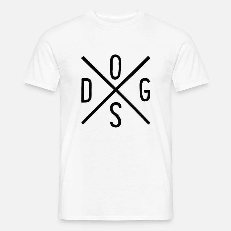 Hund - Männer T-Shirt - Weiß