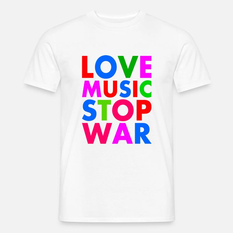 Stop war - Männer T-Shirt - Weiß