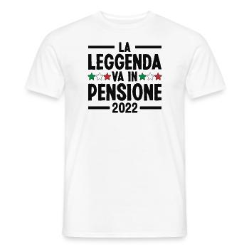 Die Legende geht in den Ruhestand 2022 Rentner - Männer T-Shirt - Weiß - Vorne - AI Model Male 178 dark (178cm)