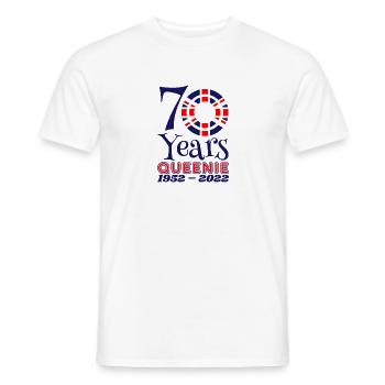The Queens Platinum Jubilee 2022 | UK - Men's T-Shirt - white - Front - AI Model Male 178 dark (178cm)
