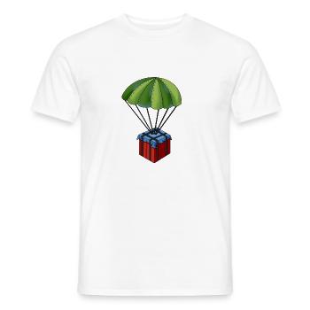 Battlegrounds PUBG Fallschirm - Männer T-Shirt - Weiß - Vorne - AI Model Male 178 dark (178cm)
