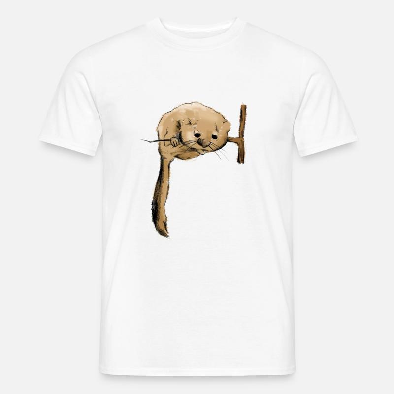Siebenschläfer - Männer T-Shirt - Weiß