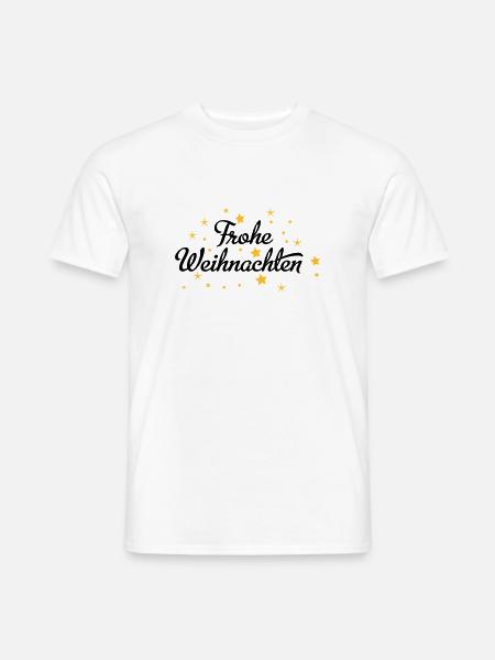 Frohe Weihnachten - Männer T-Shirt - Weiß