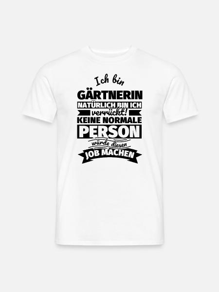Gärtnerin Geschenke - Männer T-Shirt - Weiß